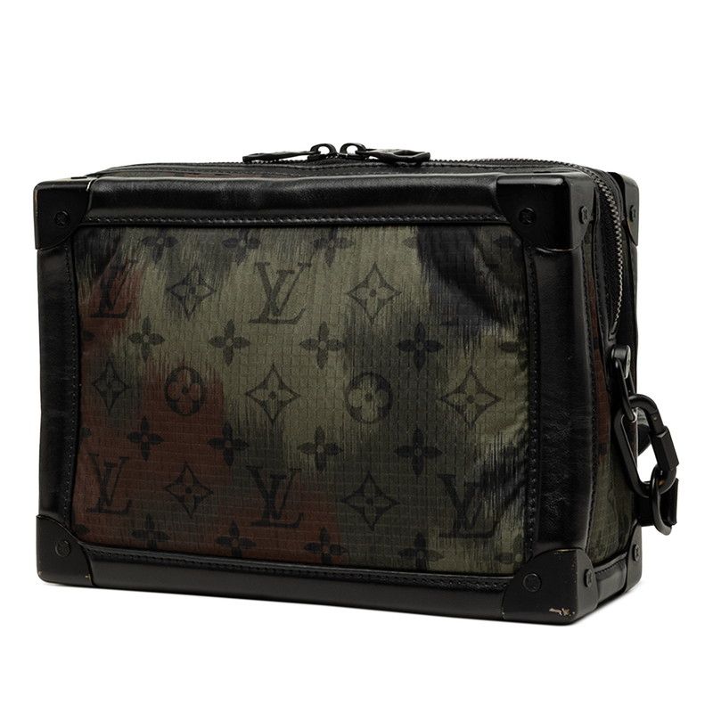 Louis Vuitton Monogram Camouflage Soft Trunk Crossbody Shoulder Bag Khaki Black — view 2