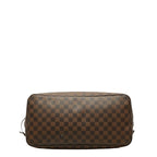 Louis Vuitton Damier Neverfull GM Tote Shoulder Bag Brown Leather — view 3