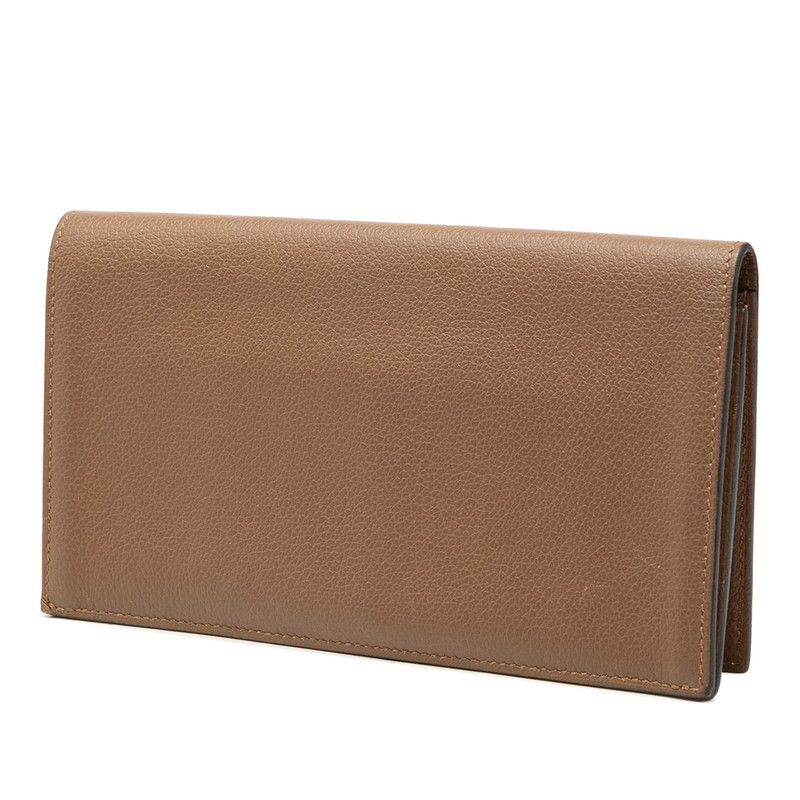 Hermes Citizen Twill Wallet Brown Veau Swift — view 2