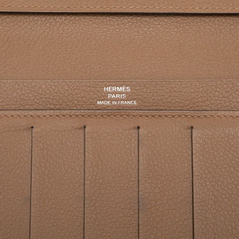 Hermes Citizen Twill Wallet Brown Veau Swift — view 6