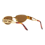 Fendi Sunglasses Eyewear Mod SL Brown Gold Acetate Plated — view 2
