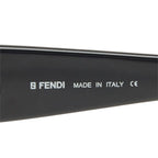 Fendi Oval Sunglasses Black Gold Acetate Plated Eyewear — view 6