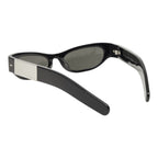 Gucci Sunglasses Black Silver Acetate Metal Eyewear — view 3