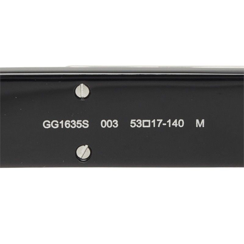 Gucci Sunglasses Black Silver Acetate Metal Eyewear — view 6