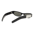 Gucci Sunglasses Black Silver Acetate Metal Eyewear — view 4