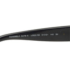 Chanel CC Logo Sunglasses Black Acetate Faux Pearl Eyewear — view 5