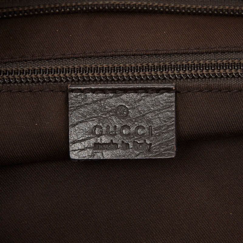 Gucci GG Supreme Crossbody Shoulder Bag Brown Beige Leather — view 7