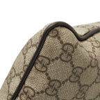Gucci GG Supreme Crossbody Shoulder Bag Brown Beige Leather — view 5