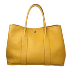 Hermes Tote Bag Garden Party PM Negonda Jaune Ambre Yellow Silver — view 2