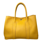 Hermes Tote Bag Garden Party PM Negonda Jaune Ambre Yellow Silver