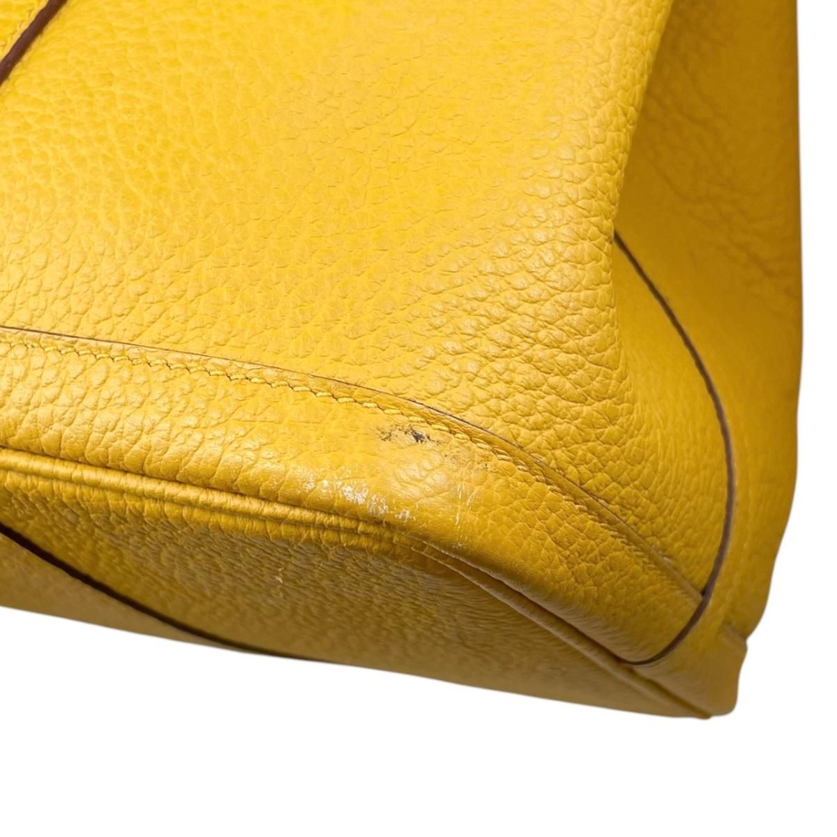 Hermes Tote Bag Garden Party PM Negonda Jaune Ambre Yellow Silver — view 8