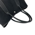 Hermes Garden Party PM Negonda Toile Officier Leather Tote Bag Black — view 4