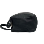 Chanel Choco Bar CC Logo Leather Mini Boston Bag Black — view 5