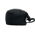 Chanel Choco Bar CC Logo Leather Mini Boston Bag Black — view 6
