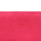 Hermes Bolide Pouch Mini Hibiscus Silver 06 Canvas — view 8
