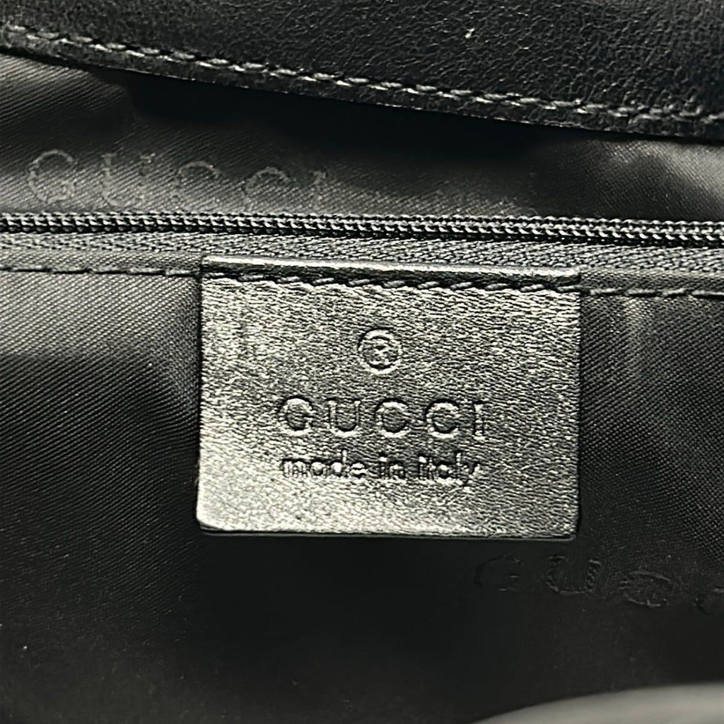 Gucci Backpack Black Drawstring Leather — view 8