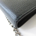 Gucci Dionysus Tiger Head Chain Wallet Shoulder Bag Leather Black — view 4