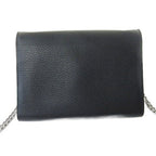 Gucci Dionysus Tiger Head Chain Wallet Shoulder Bag Leather Black — view 2