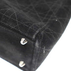 Dior Lady Cannage Suede Handbag Black — view 7