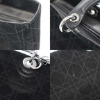 Dior Lady Cannage Suede Handbag Black — view 8