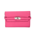 Hermes Wallet Kelly Pink