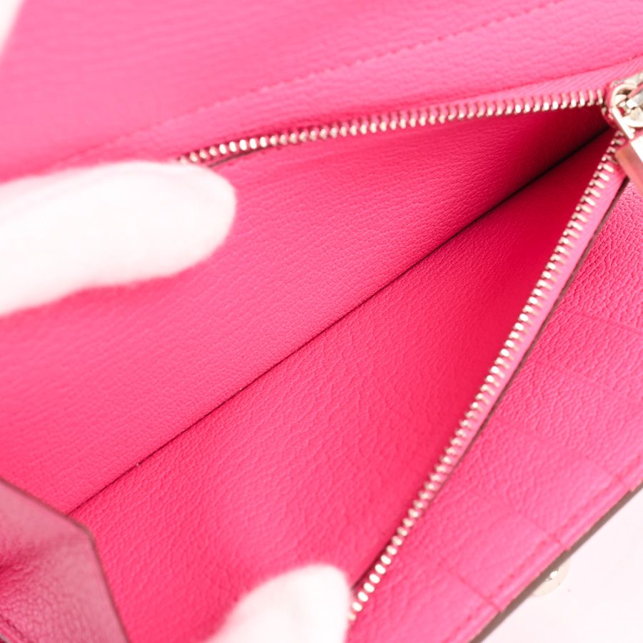 Hermes Wallet Kelly Pink — view 6