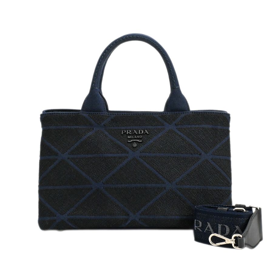 Prada Handbag Canapa Triangle Tote