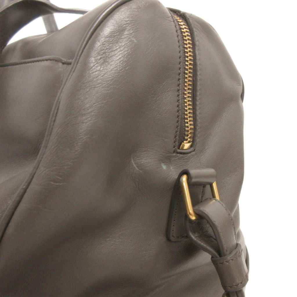 Saint Laurent Paris Classic Duffle 12 Boston Bag Shoulder 2-Way Leather Gray — view 8