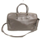 Saint Laurent Paris Classic Duffle 12 Boston Bag Shoulder 2-Way Leather Gray — view 3