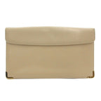 Dior Shoulder Bag Leather Logo Closure Coin Purse Included Ecru — view 3