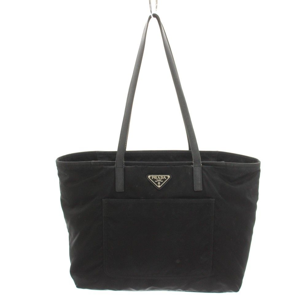 Prada Re-Nylon Tote Bag Nylon Black