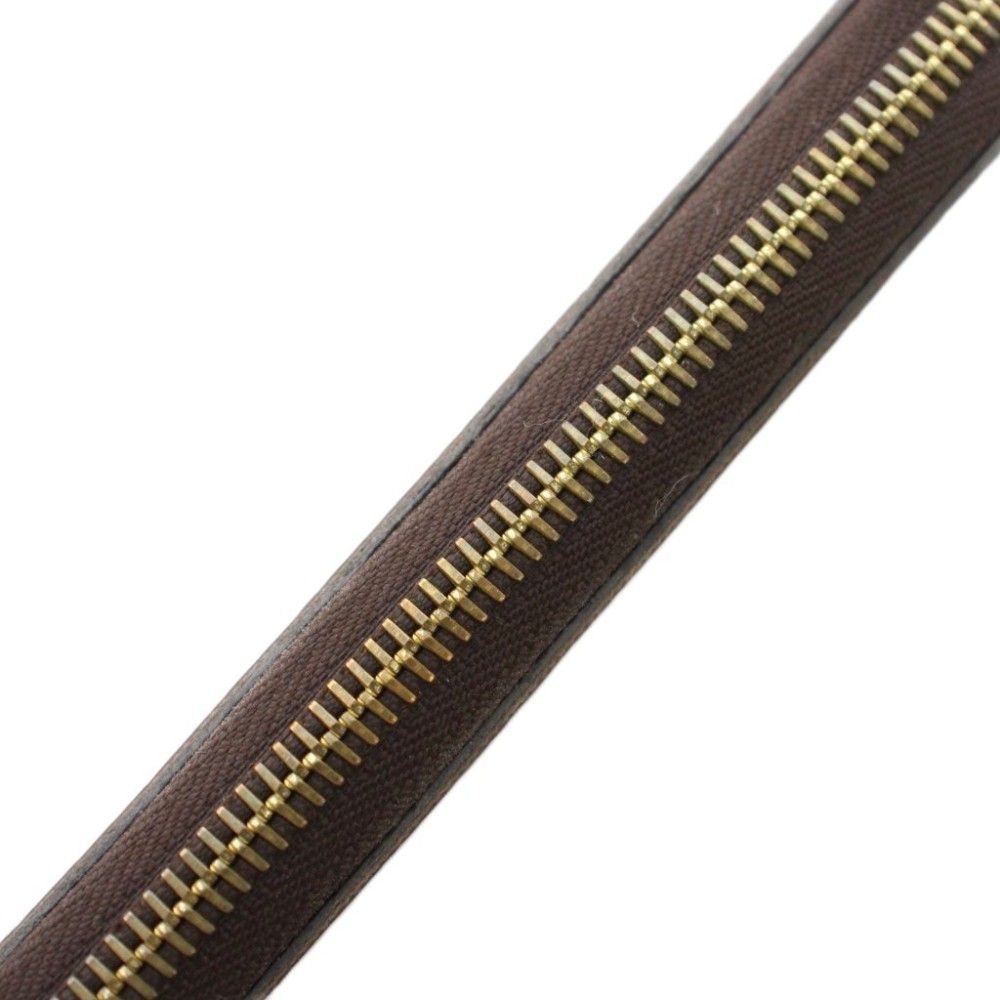 Louis Vuitton Portefeuille Clemence Wallet Monogram Coin Purse Zip Around Brown — view 7