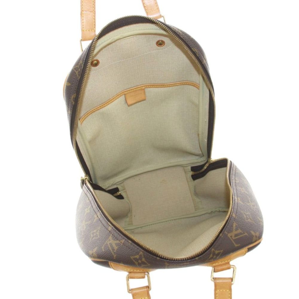 Louis Vuitton Monogram Excursion Handbag Leather Vachetta Brown — view 6