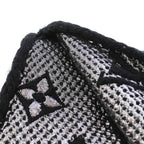 Louis Vuitton Logomania Scarf Shine Monogram Black Silver — view 4