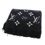 Louis Vuitton Logomania Scarf Shine Monogram Black Silver — view 2