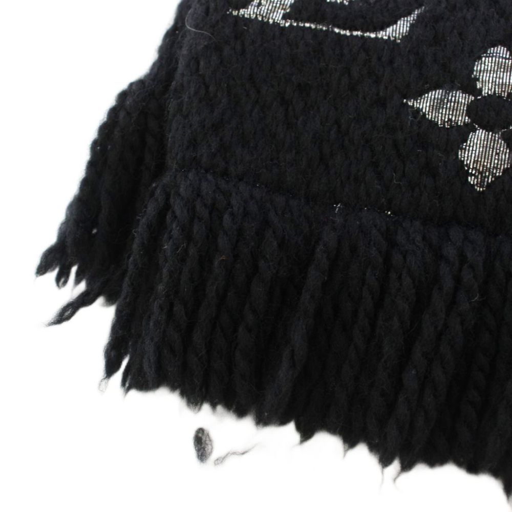 Louis Vuitton Logomania Scarf Shine Monogram Black Silver — view 5