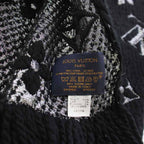 Louis Vuitton Logomania Scarf Shine Monogram Black Silver — view 6