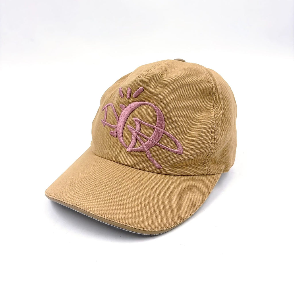 Dior Cactus Jack Leather Cotton Pink Beige Hat Silver