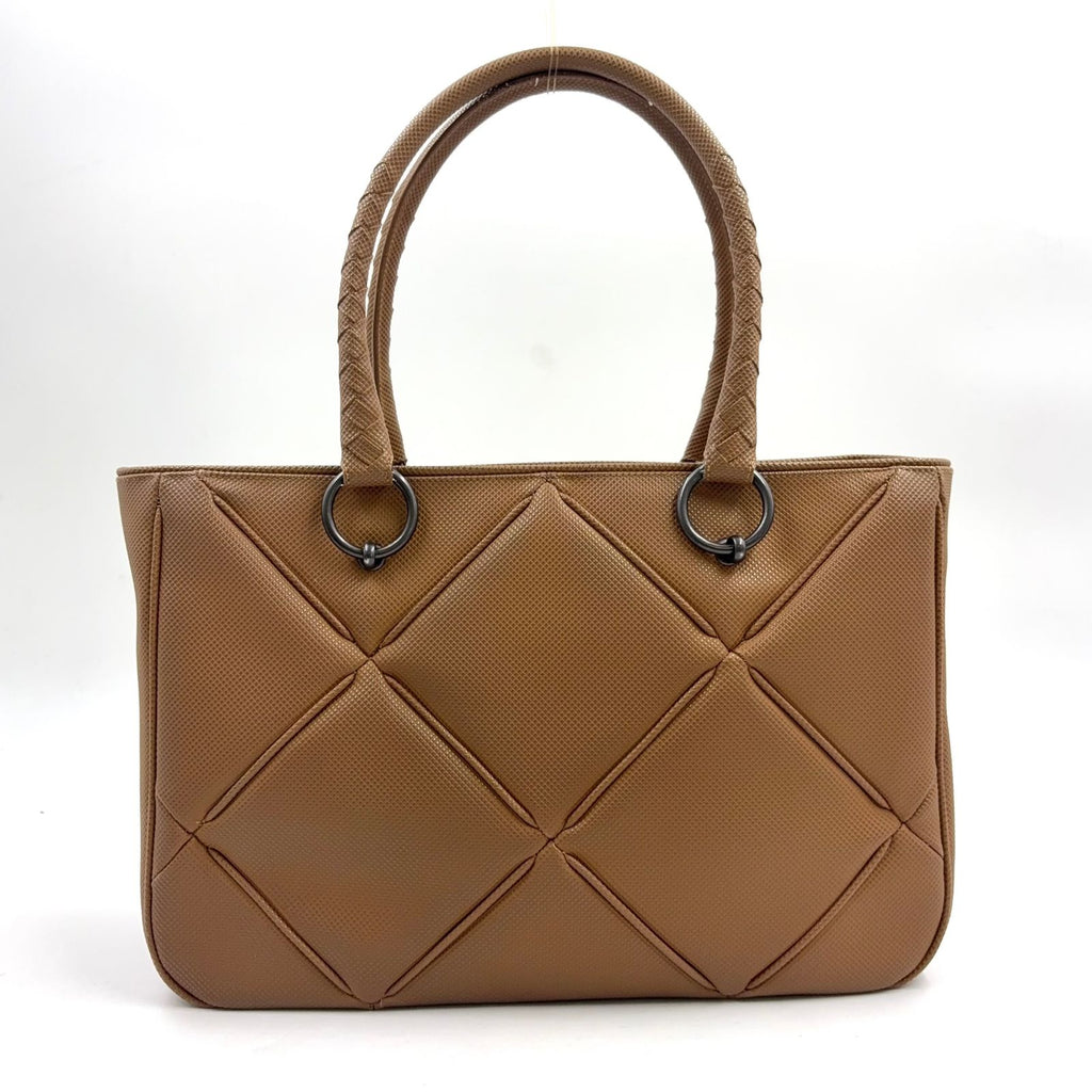 Bottega Veneta Marco Polo Brown Tote Bag Black