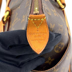 Louis Vuitton Totally MM Monogram Leather Brown Light Tote Bag Gold — view 4