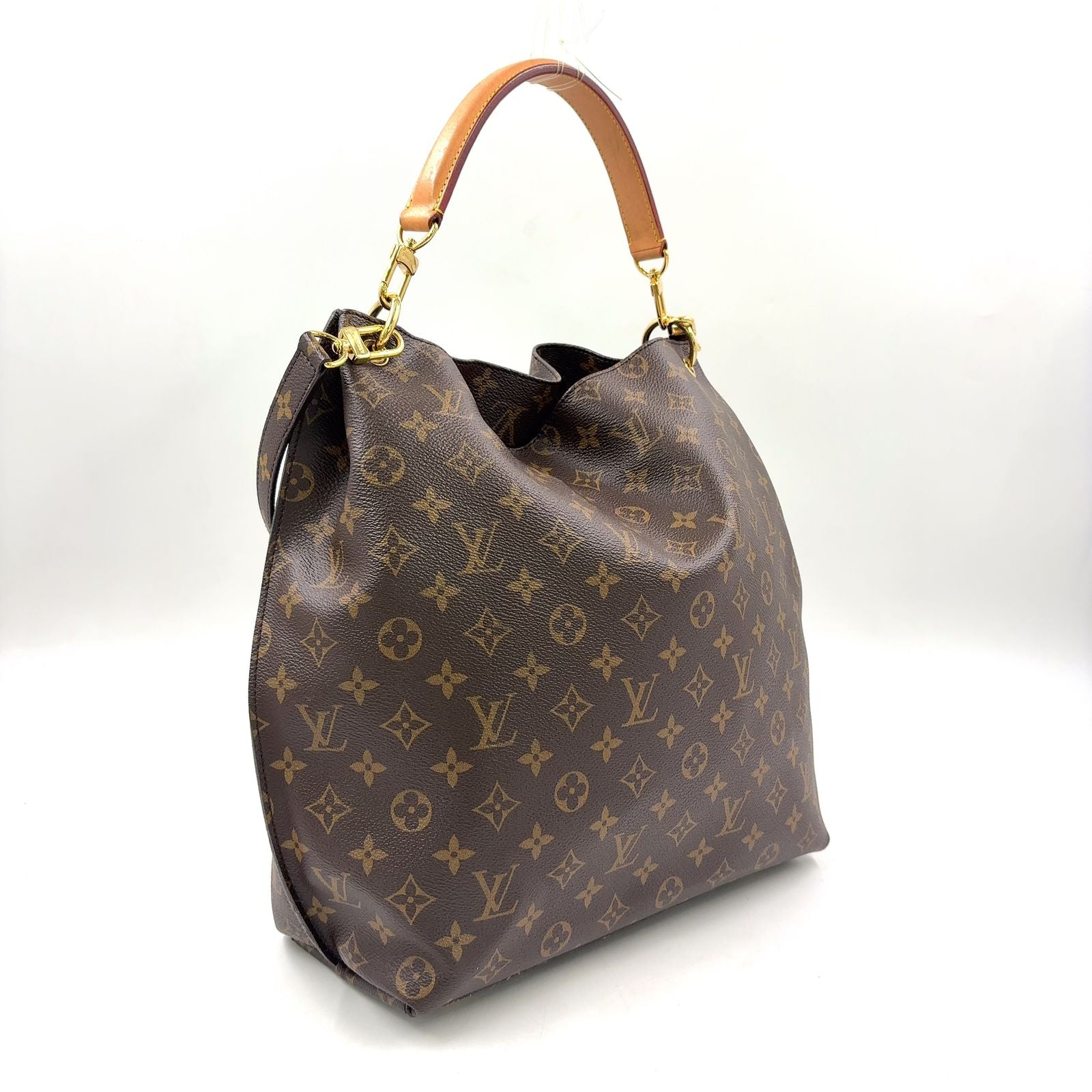 Louis Vuitton Metis Monogram Leather Brown Light Handbag Gold — view 2