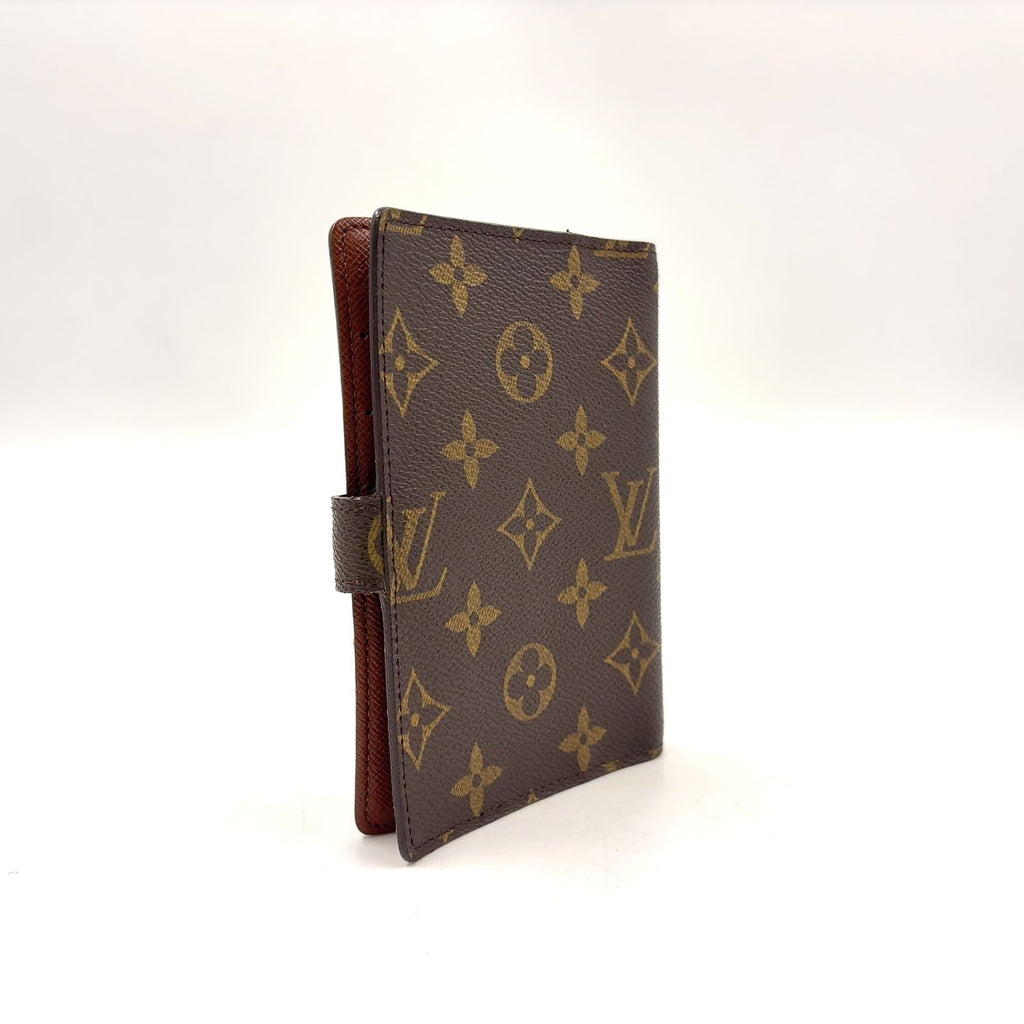 Louis Vuitton Agenda PM Leather Brown Notebook Cover Gold — view 2