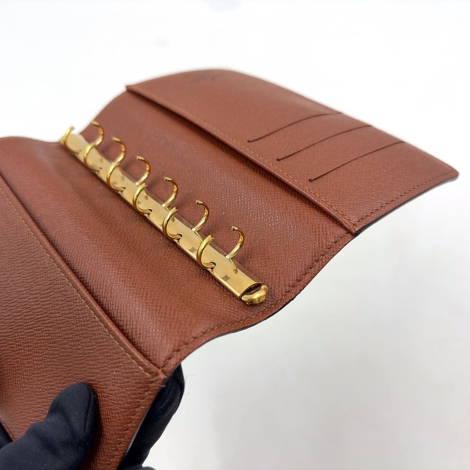 Louis Vuitton Agenda PM Leather Brown Notebook Cover Gold — view 6