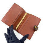 Louis Vuitton Agenda PM Leather Brown Notebook Cover Gold — view 3
