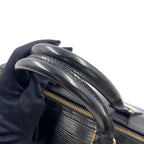 Louis Vuitton Speedy 25 Epi Noir Leather Black Handbag Gold — view 6