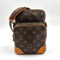Louis Vuitton Amazon Monogram Leather Brown Light Shoulder Bag Gold