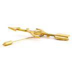 Chanel Brooch CC Logo Arrow Gold Plated — view 3