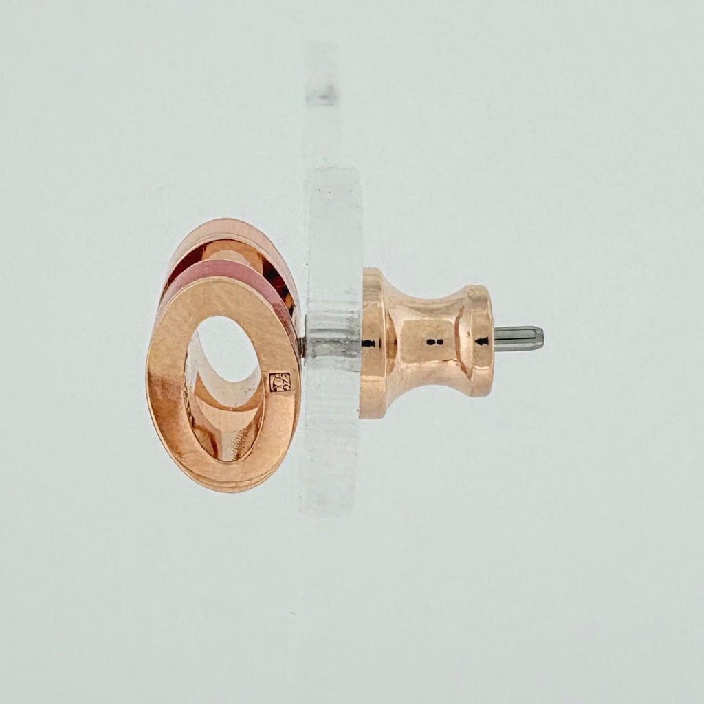 Hermes Mini Pop H Earrings H Logo Metal Pink — view 2