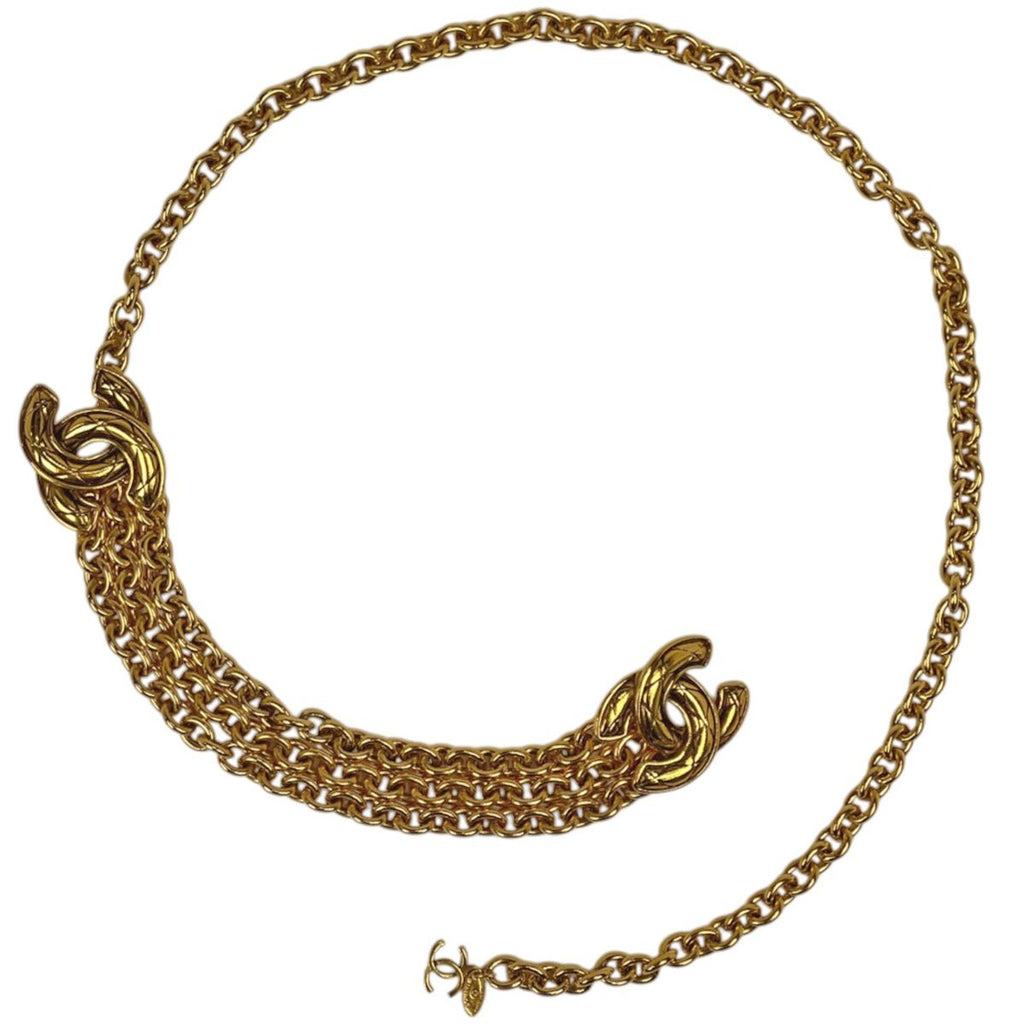 Chanel Belt CC Logo Gold Plated
