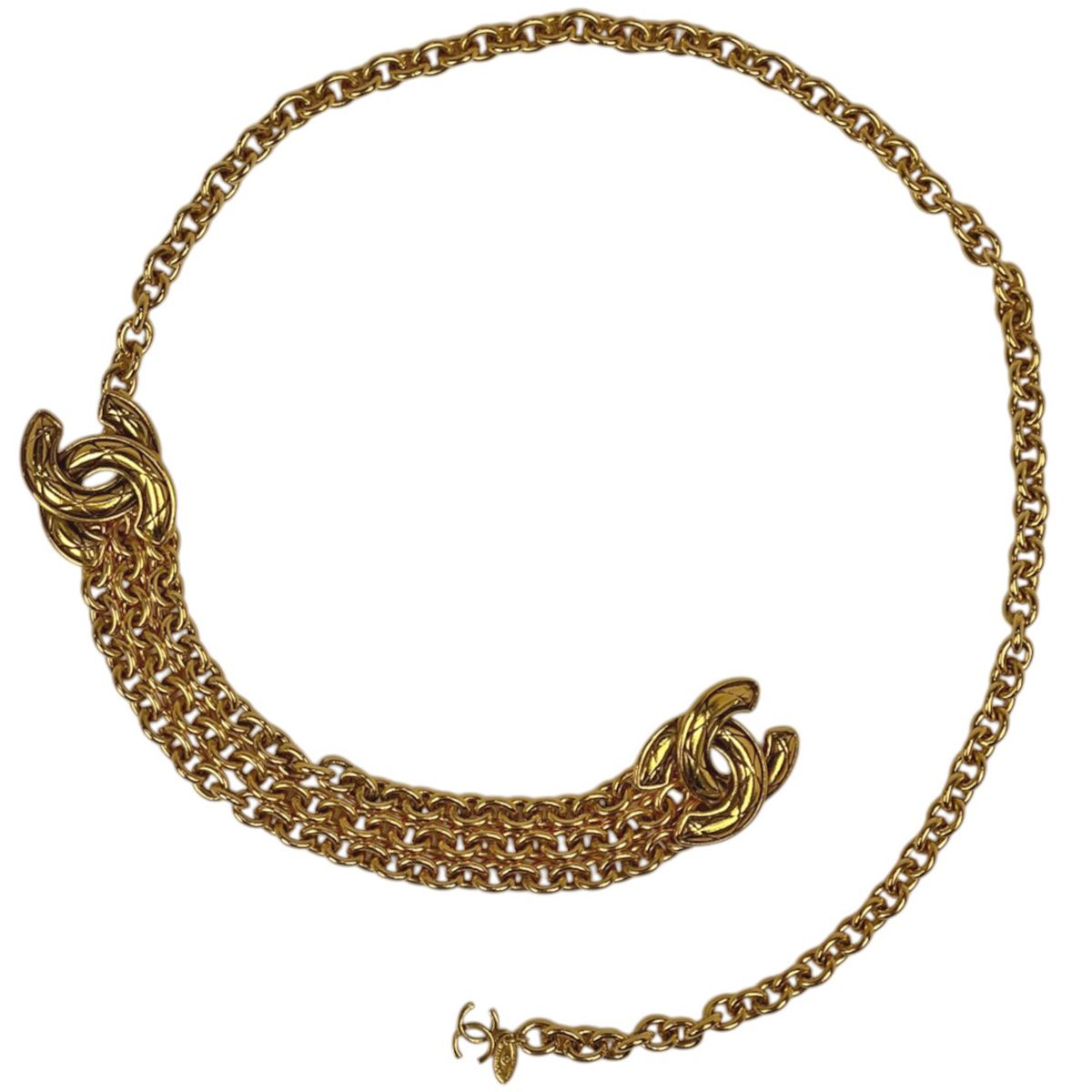 Chanel Belt CC Logo Gold Plated